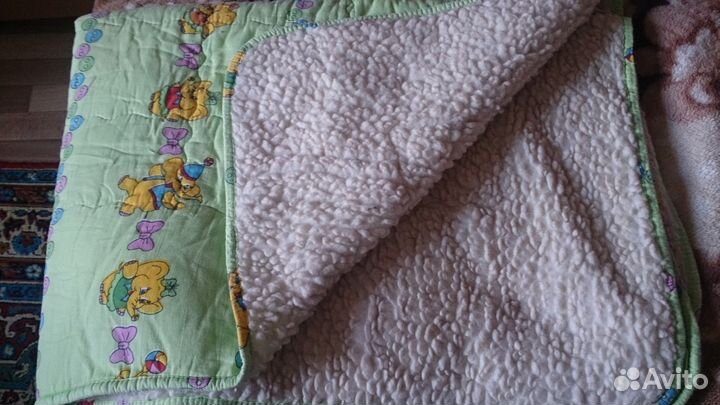 Детское одеяло на овечей шерсти