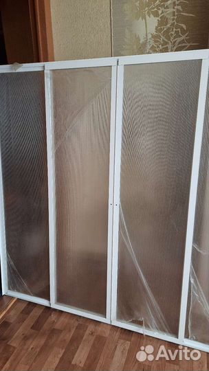 Штора - ширма для ванной раздвижная новая