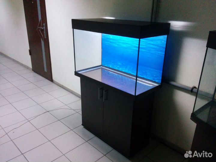 Аквариум 220, прямой, биофильтр, тумба, свет, ф