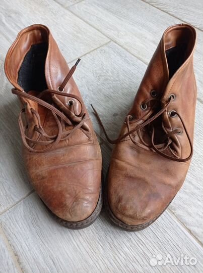 Ботинки винтаж унисекс утеплённые бу