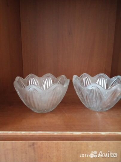 Конфетница хрустальная