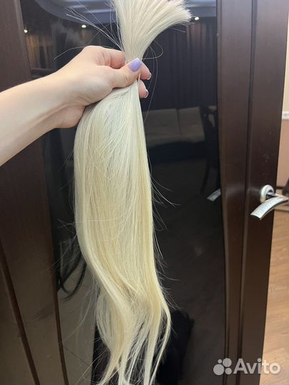 Волосы для наращивания блонд