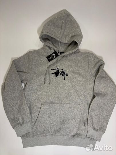 Худи Stussy серое