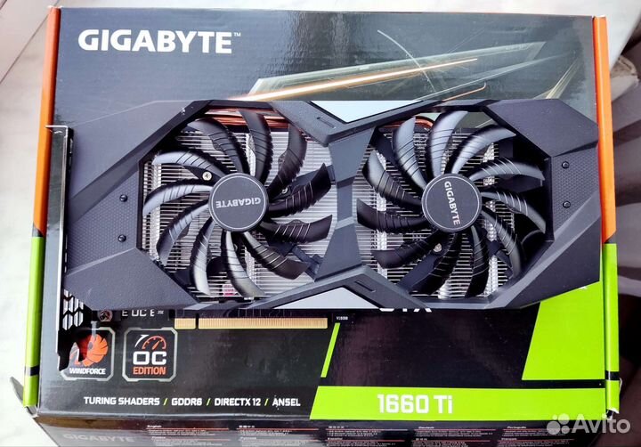 Видеокарта Gigabyte RTX-1660 Ti 6Gb