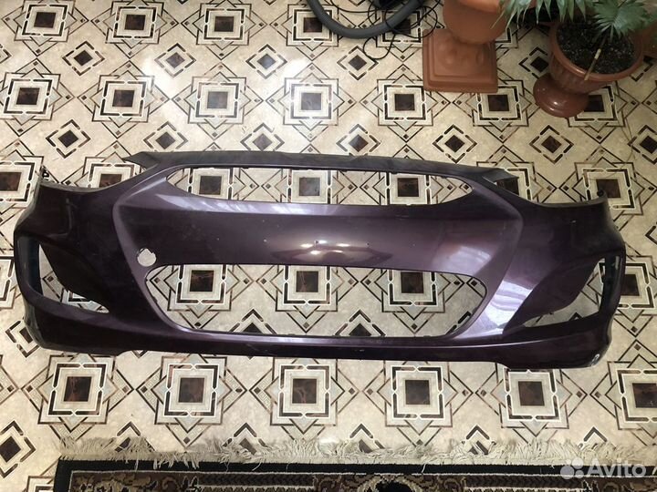 Бампер на Хендай Солярис