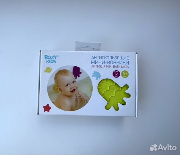 Антискользящие мини-коврики для ванной roxy-kids