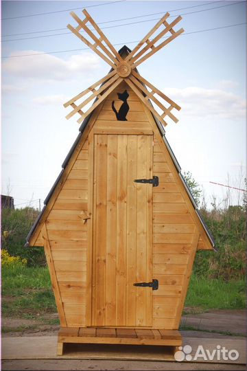 Дачный туалет деревянный JKT228