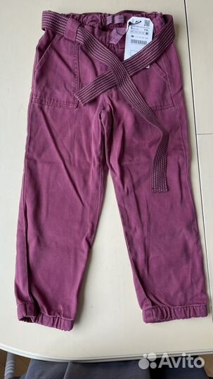Брюки для девочки Zara, 116см, 6 лет, новые