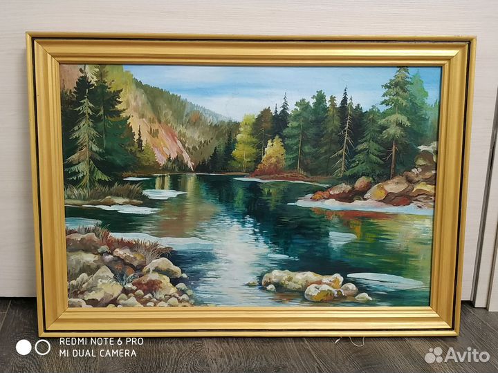 Картина,Горное озеро