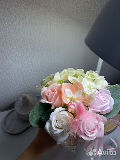 Букет цветов из мыла