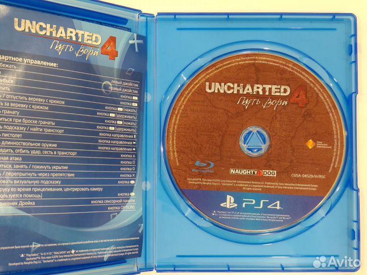 Uncharted 4. Путь вора. Диск ps4