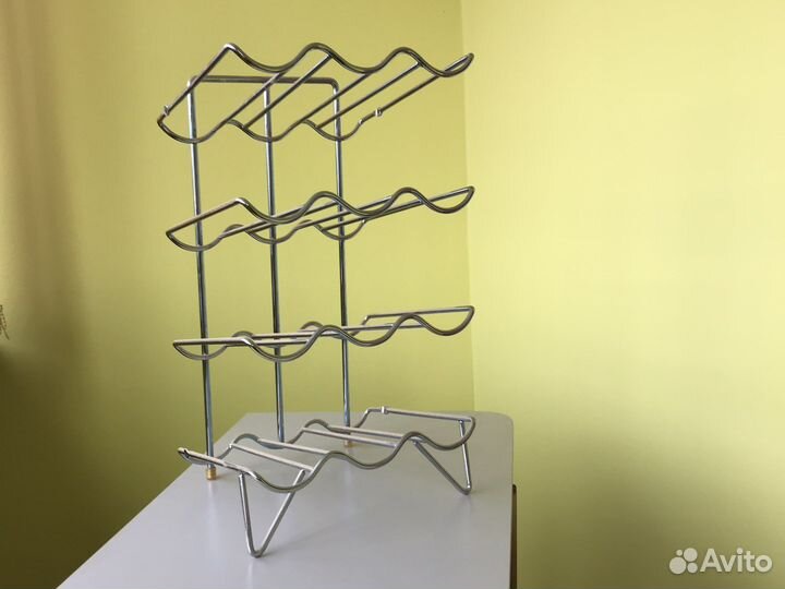 Подставка для винных бутылок металлическая