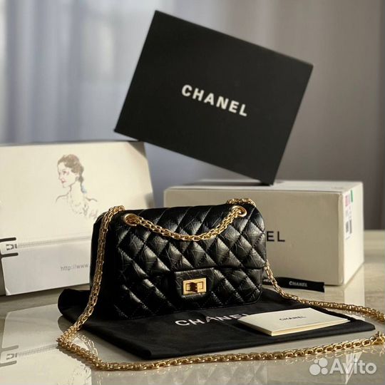 Сумка chanel натуральная кожа