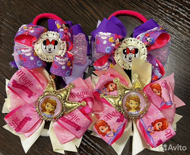 Две пары резинок для волос для девочек