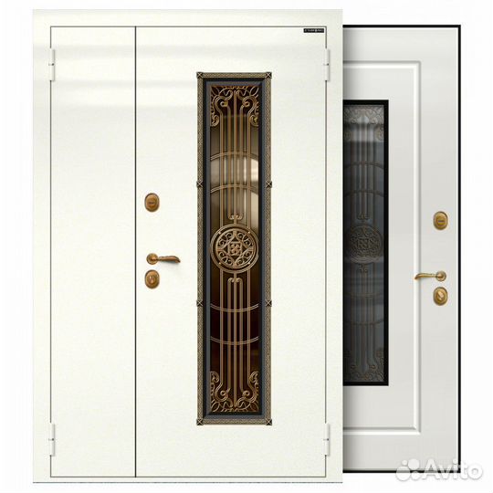 Дверь входная двустворчатая