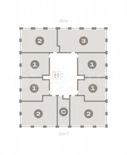 1-к. квартира, 54,7 м², 16/17 эт.