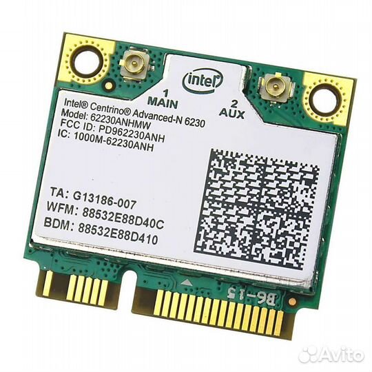 Wi-Fi Intel 6230 2.4GHz, 5GHz, новый гарантия