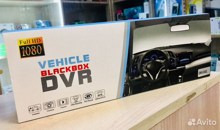 Новое Регистратор-Зеркало сенсорное А18 с камерой