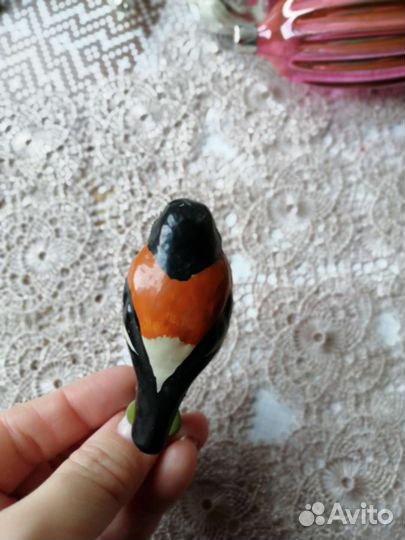 Елочная игрушка Снегирь СССР