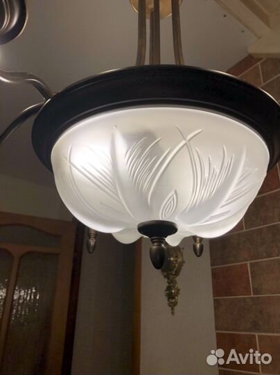 Люстра латунь