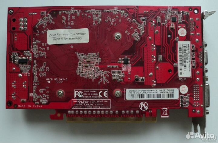 Warranty void if removed GTS250 1024M DDR3 256B VG