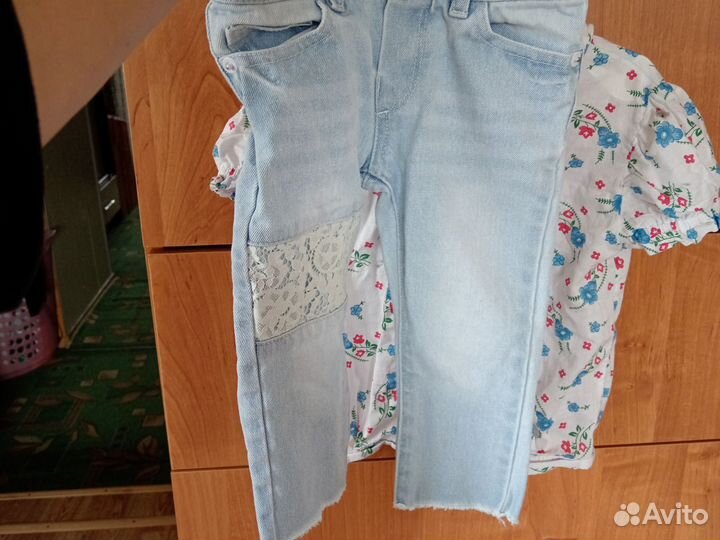 Блузка и джинсы для девочки