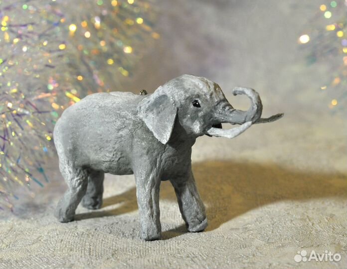 Ватные елочные игрушки