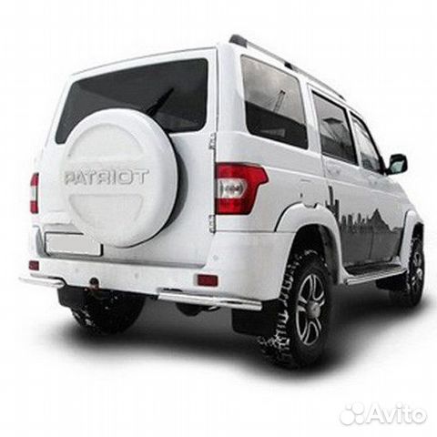 Защита заднего бампера UAZ patriot (2014)