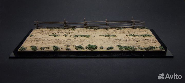 1:43 диорама «грунтовая дорога и забор» Моделстрой