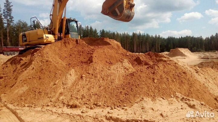 Песок карьерный с доставкой