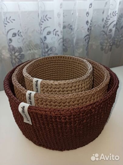 Корзина для хранения ручной работы, набор корзин