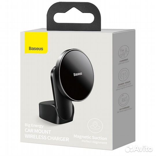 Автомобильная зарядка держатель MagSafe Baseus 15W