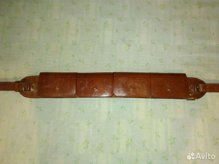 Патронташ кожаный