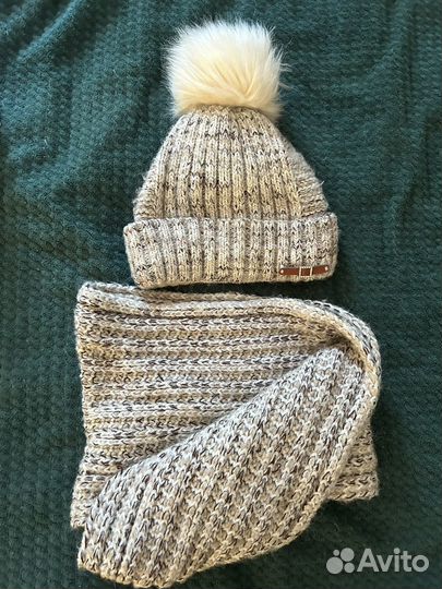 Комплект шапка и снуд для девочки 10-12 лет