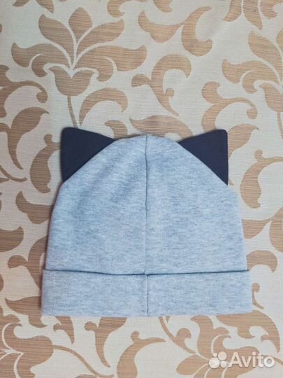 Шапка кошка блестящая