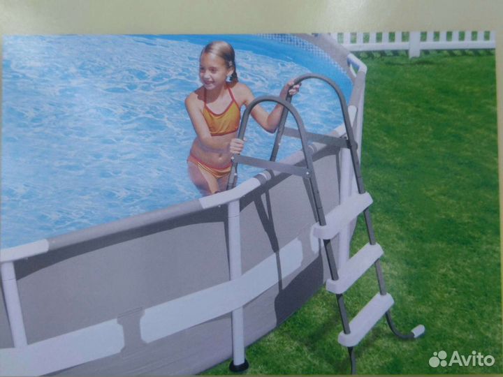 Лестница для бассейна,2х-секционная,91см (28064)