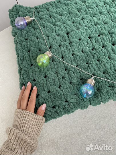 Вязанный плед