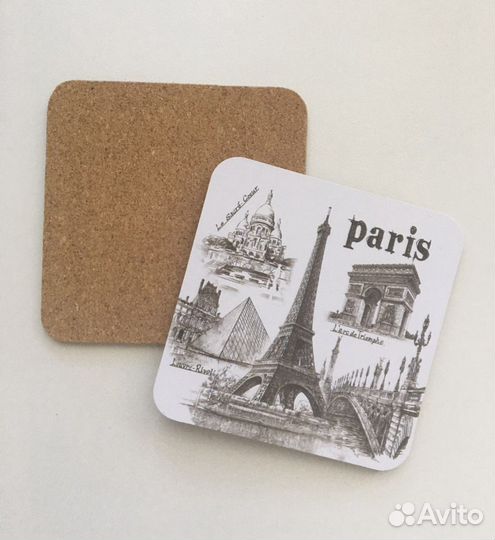 Подставки под стаканы и кружки набор 6 шт