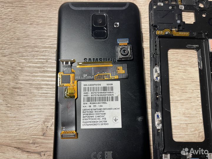 Запчасть для телефона samsung sm-a600fn