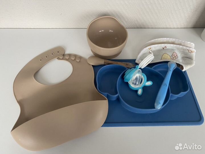 Детская посуда для кормления. Силиконовая посуда