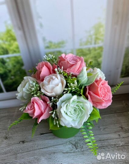 Букет цветов из мыла