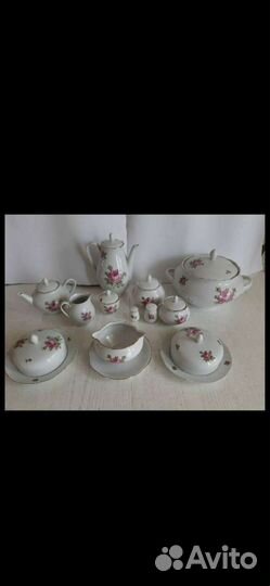 Фарфоровая супница Кахла ГДР. 60-70г. Винтаж