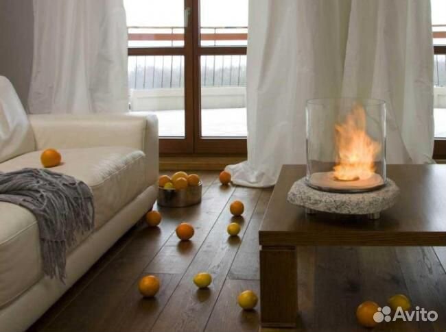 Стеклянный биокамин planika stone GF-11