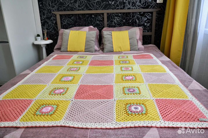 Плед вязаный