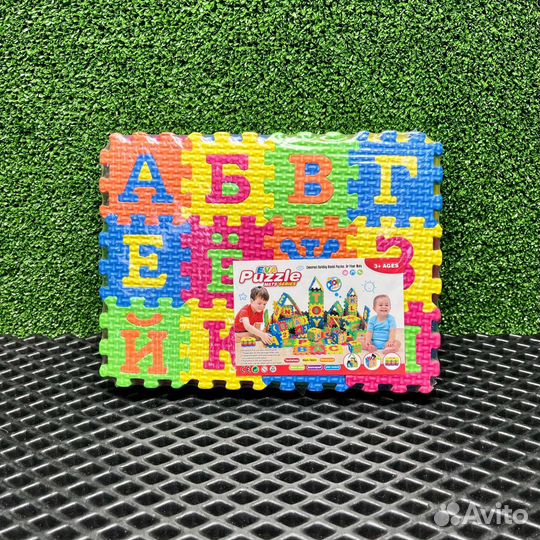 Развивающий мини коврик -пазл