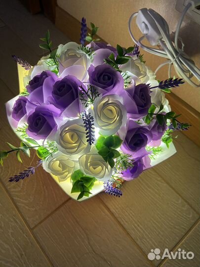 Букет светильник из роз