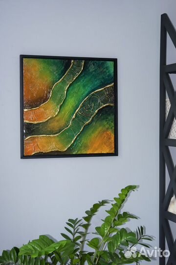 Картина абстракция в раме