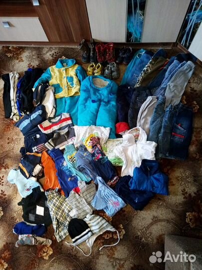 Детские вещи на мальчика от 60 см до 90 см с 6 мес