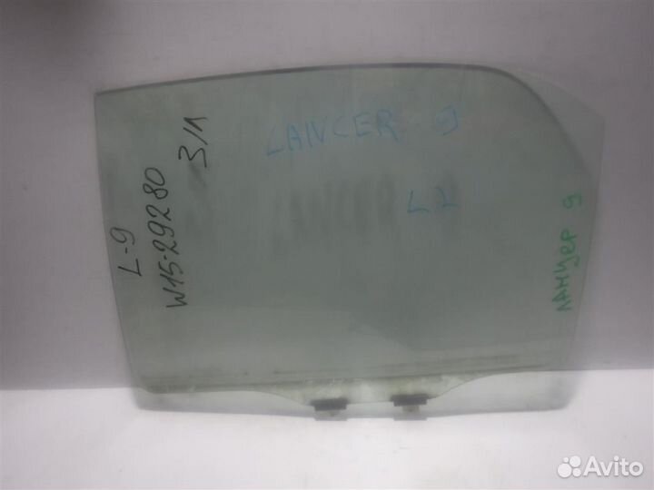 Стекло двери задней левой Mitsubishi Lancer 9 (CS