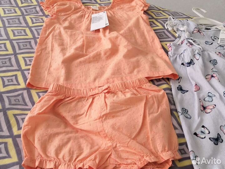 Платье и костюм для девочек 92 размер hm